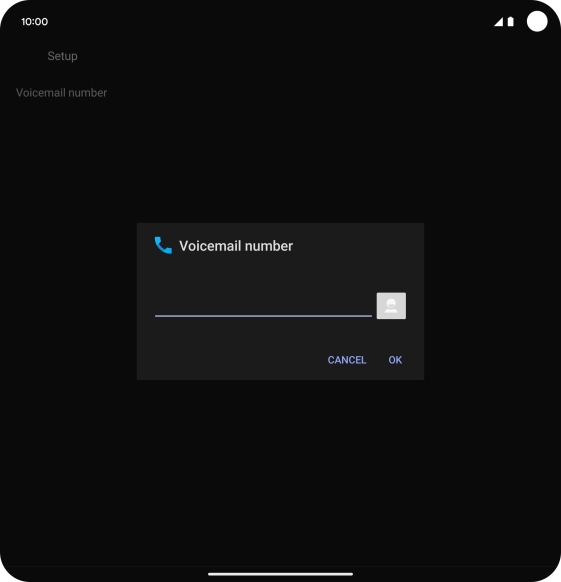 Key in +447953222222 and press OK.