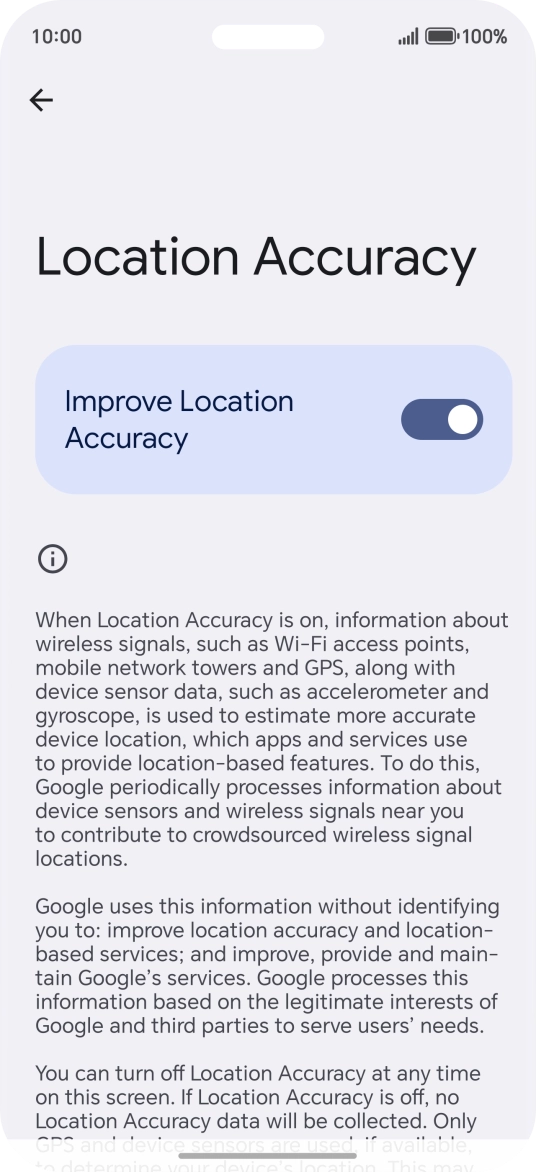 If you press the indicator next to 