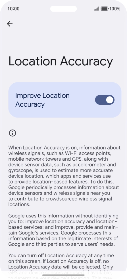 If you press the indicator next to 