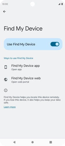 Press the Home key to return to the home screen.