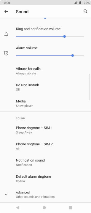 Press the Home key to return to the home screen.