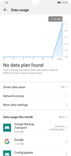 Press Network access.