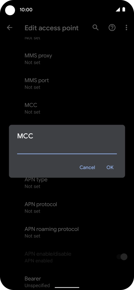 Key in 234 and press OK.