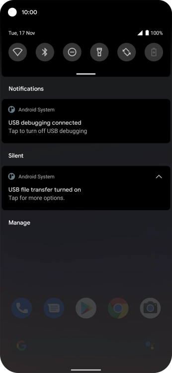 Press Tap for more options..