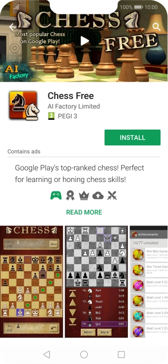 Press INSTALL and follow the instructions on the screen to install the app.