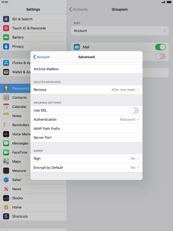Press Authentication.