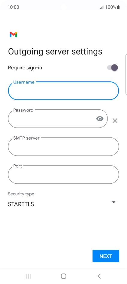 Press the field below 