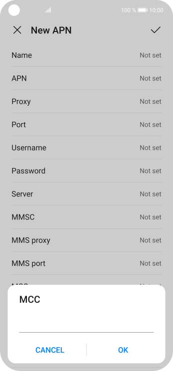 Key in 234 and press OK.