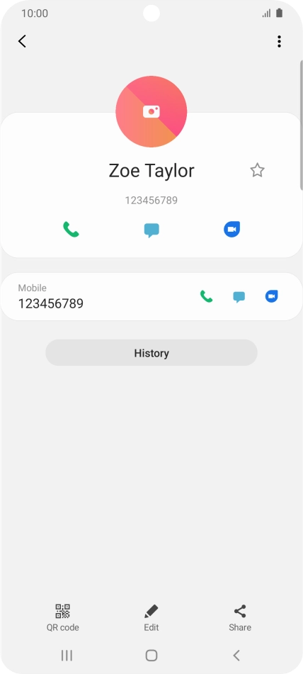 Press the Home key to return to the home screen.