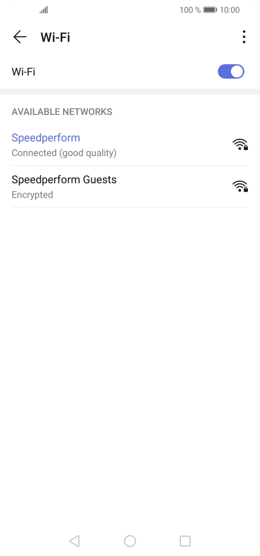 Press the Home key to return to the home screen.