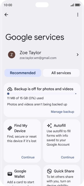 Press Find My Device.