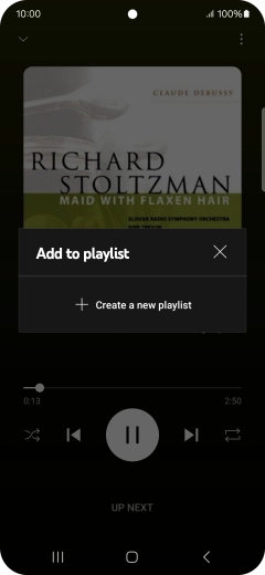 Press Create a new playlist.