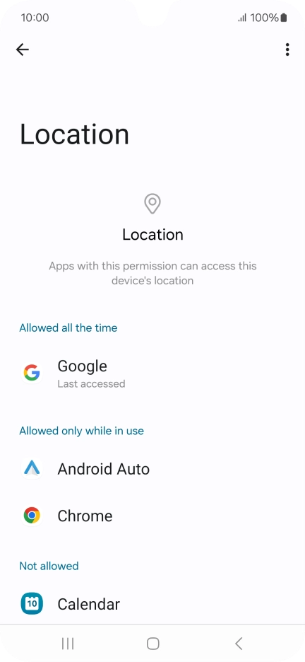 Press the required app.