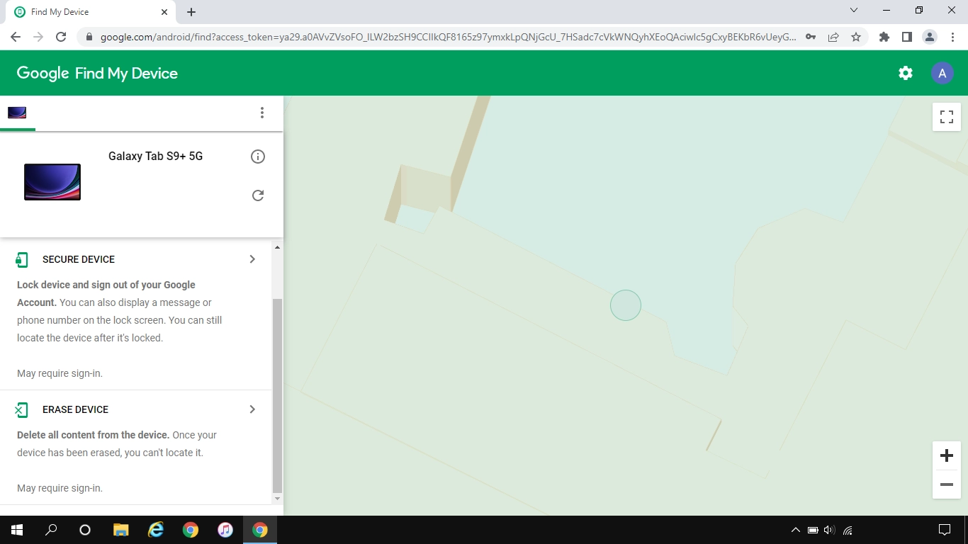Click ERASE DEVICE and follow the instructions on the screen to delete all tablet content. Please note that you will no longer be able to use Find My Device when you've deleted all tablet content.