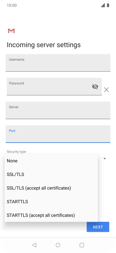 Press None to turn off the function.