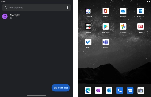Press Start chat.