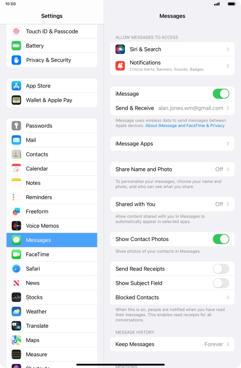 Slide your finger upwards starting from the bottom of the screen to return to the home screen.