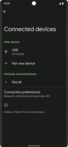Press Pair new device.
