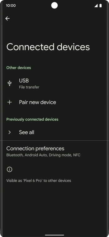 Press Pair new device.