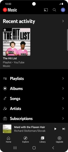 Press the required category and go to the required audio file.