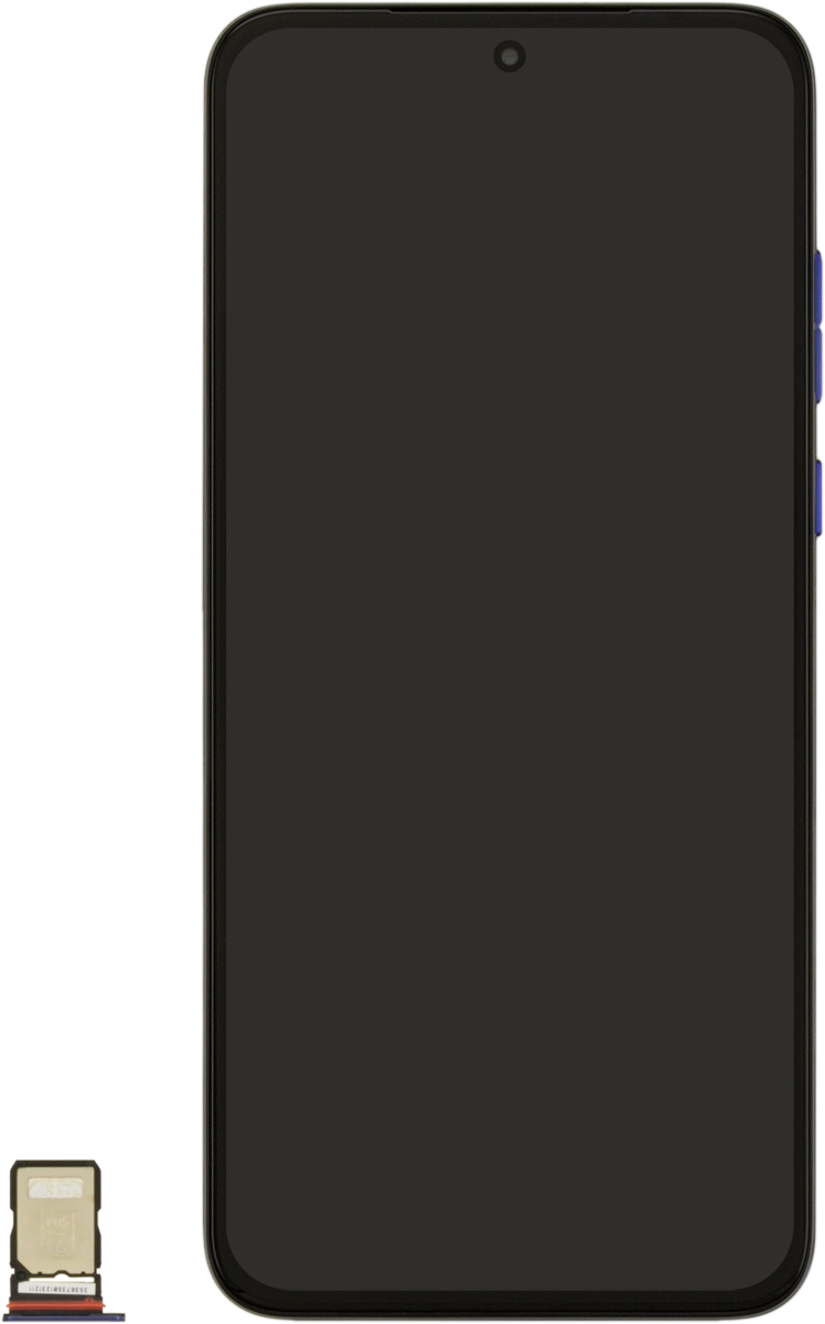 Turn your SIM as illustrated in the second SIM holder and place it in the SIM holder.