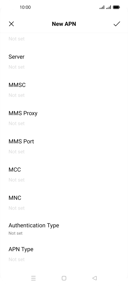 Press the field below 