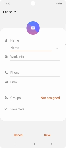 Press the address book drop down list.