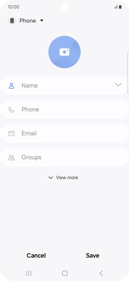 Press the address book drop down list.