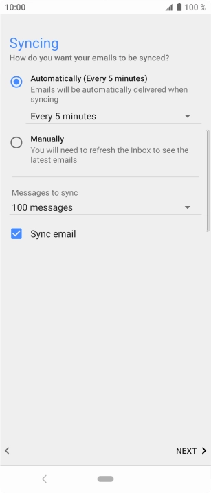 Press the drop down list below 