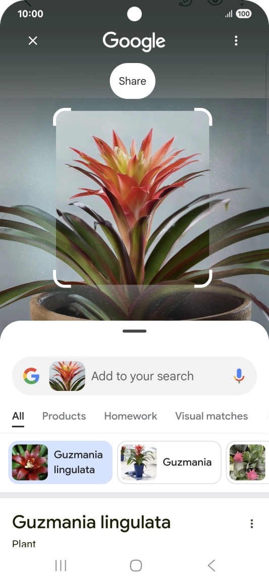 Follow the instructions on the screen to use the search results.