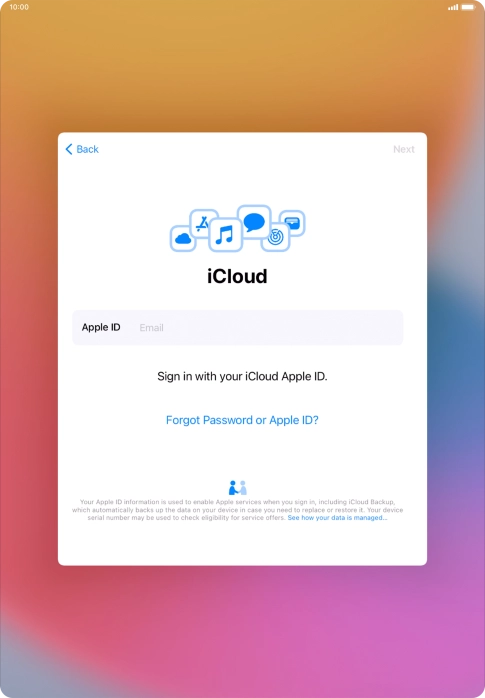 Press the field next to 