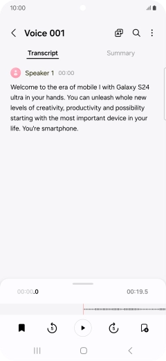 To view a summary of the text, press Summary.