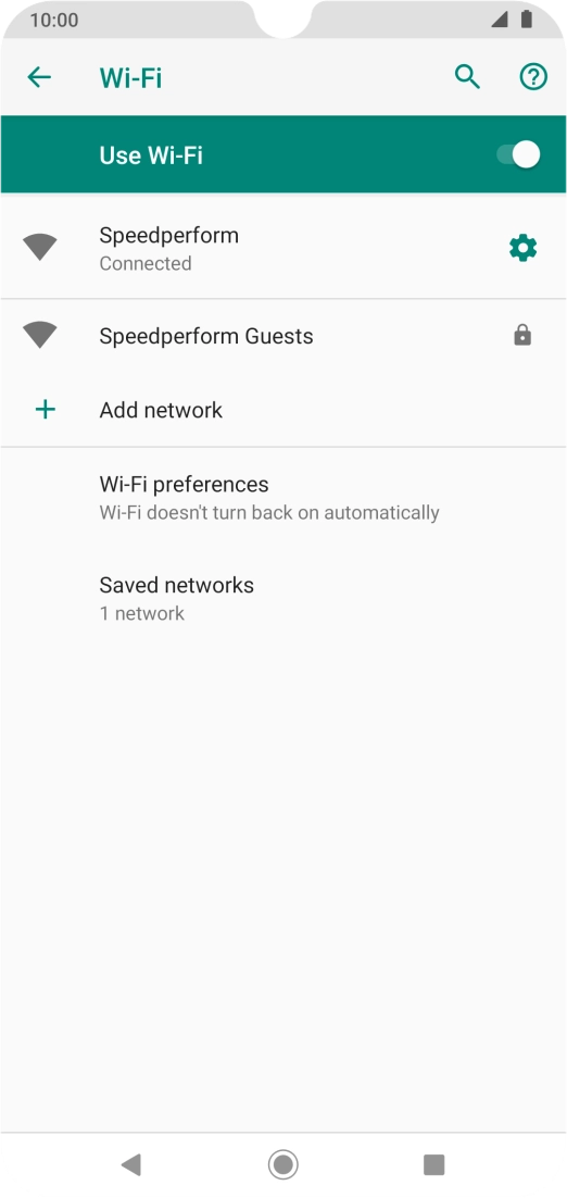 Press the Home key to return to the home screen.