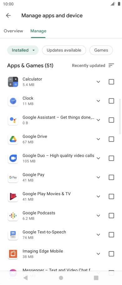 Press the Home key to return to the home screen.