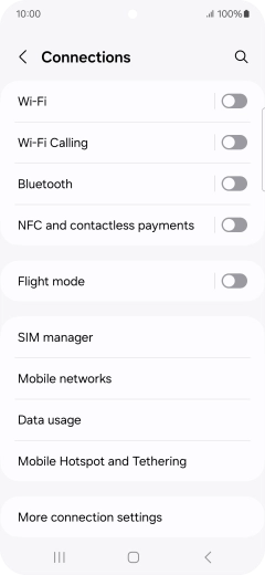Press Wi-Fi.