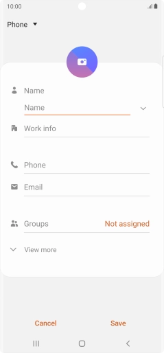 Press the address book drop down list.