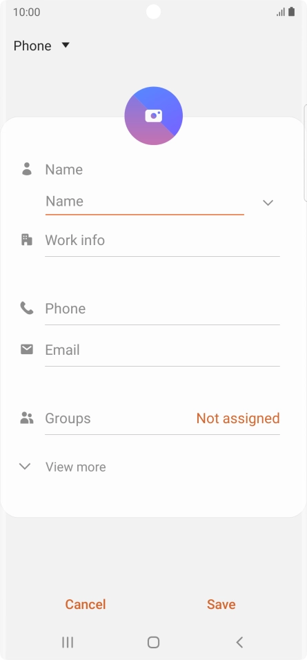 Press the address book drop down list.