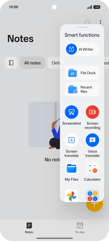 Press AI Writer.