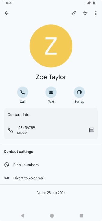 Press the Home key to return to the home screen.