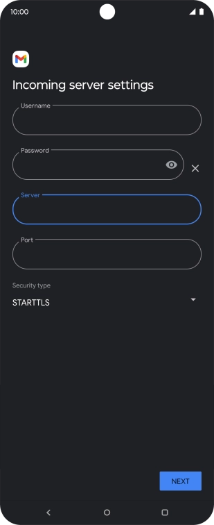 Press the field below 