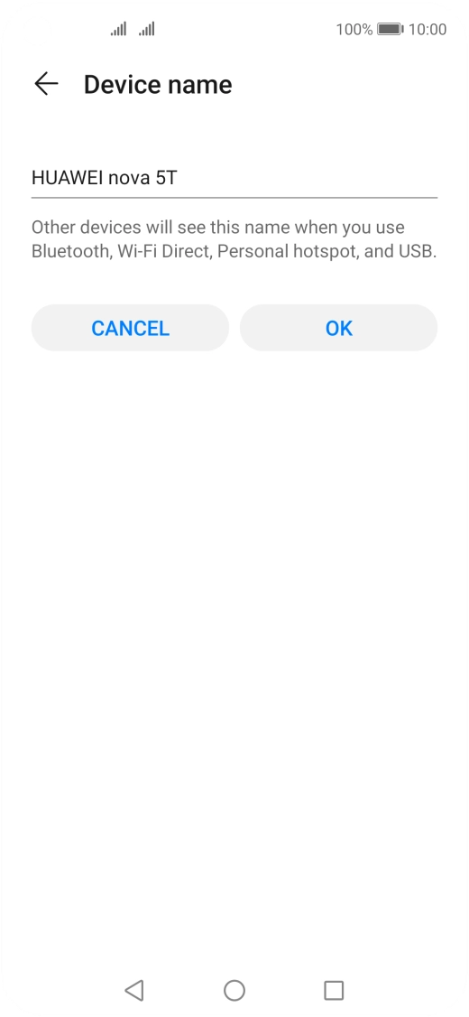 Key in the required Wi-Fi hotspot name and press OK.