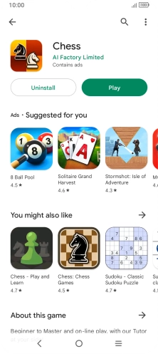 Press the Home key to return to the home screen.