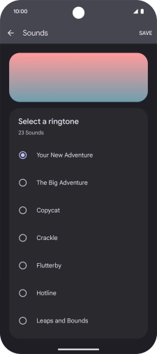 Press the required ring tones to hear them.