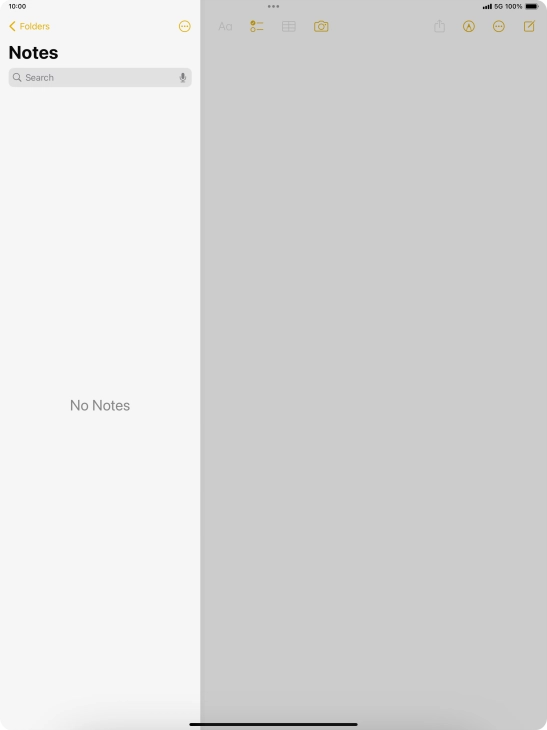 Slide your finger upwards starting from the bottom of the screen to return to the home screen.