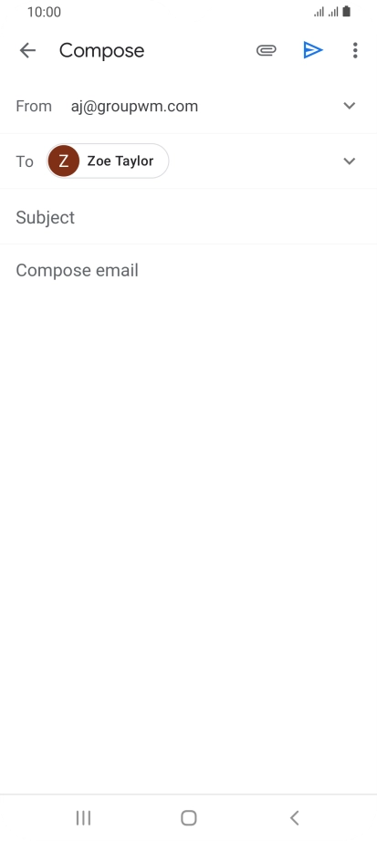 Press Subject and key in the required subject.