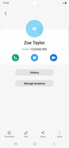 Press the Home key to return to the home screen.