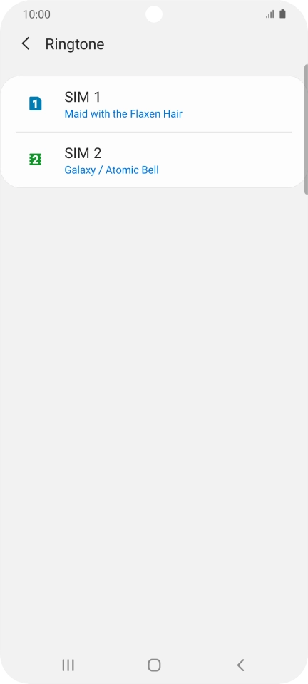 Press the Home key to return to the home screen.