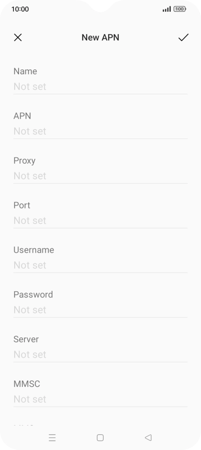 Press the field below 