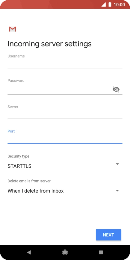 Press the drop down list below 