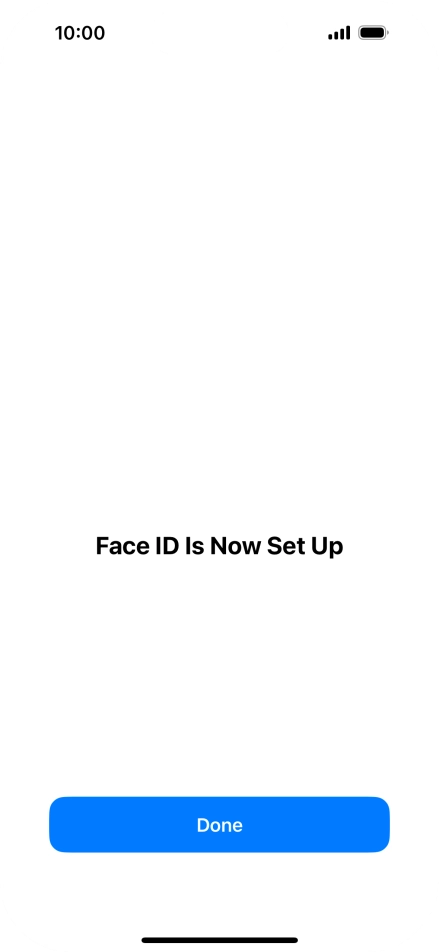 Press Done. If you haven't previously selected a phone lock code, key in a code of your own choice twice.